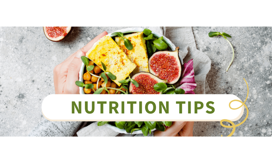 Nutrition tips blog banner