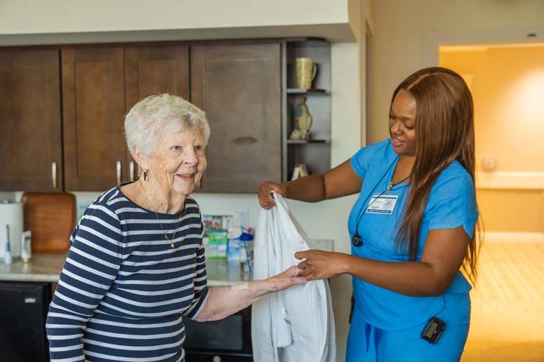 Patient with nurse