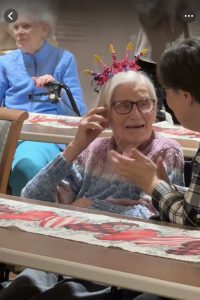 Winifred ‘Wyn’ Norris smiling at The Hickman, age 103