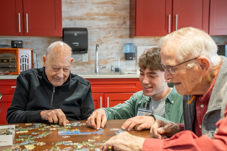 residents playing game